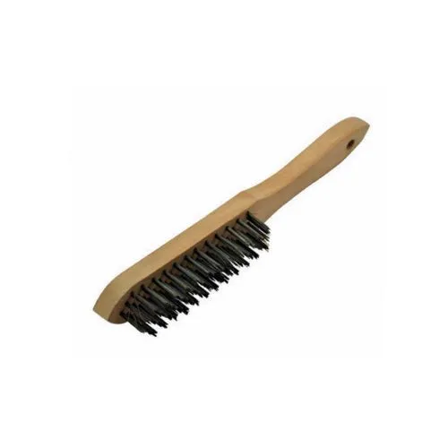 Milano 150200204997 4 ROW WIRE BRUSH WOODEN HANDLE