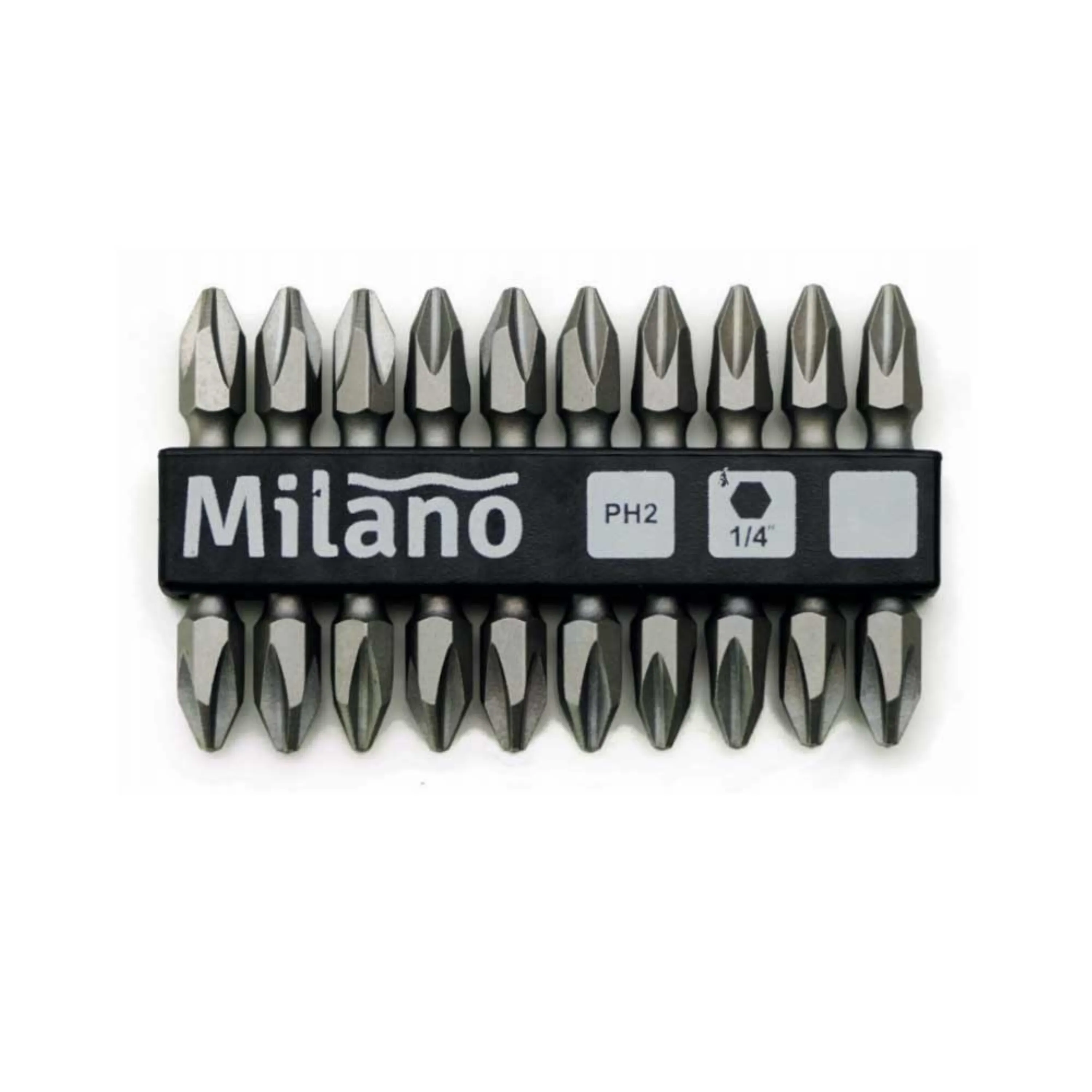 Milano 150200205029 SCREW BIT DOUBLE END PH2X50mm 10PCS/SET