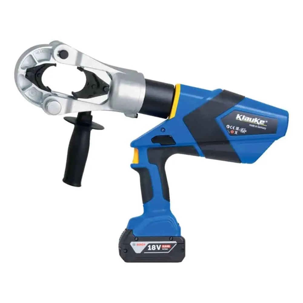 Klauke 18V Cordless Hydraulic Crimping Tool, 630mm" with Copper Dies (70-400mm")