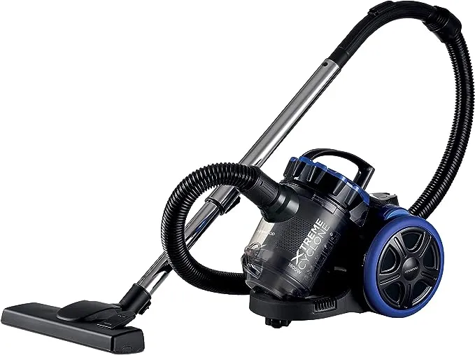 Kenwood Vacuum Cleaner 1800W Multi Cyclonic Bagless Canister 2L With 4.5M Cable, Ultra Compact, Surface, Anti Bacteria, Pet Care For Home & Office Vbp50.000Bb Black/Blue