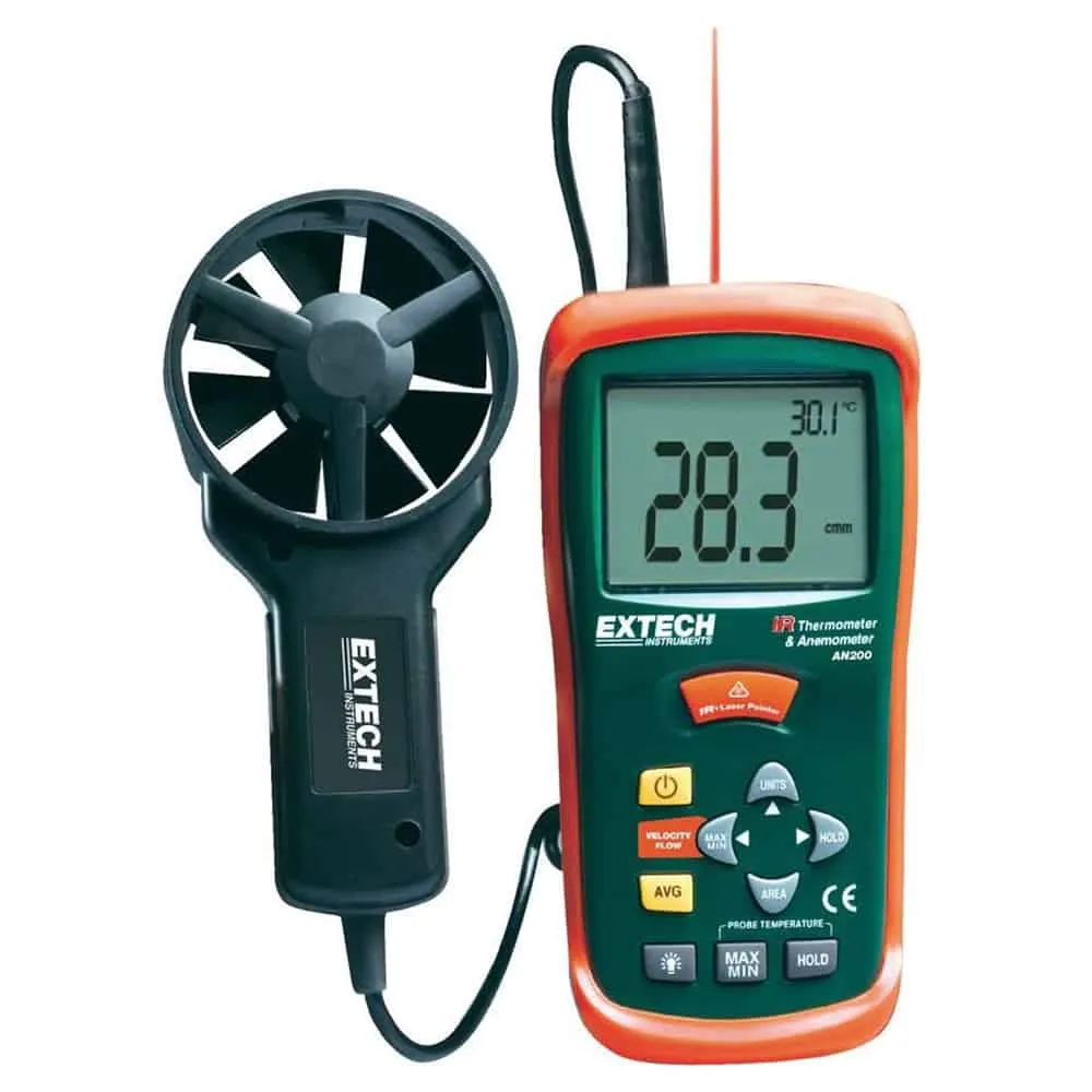 Extech Thermo-Anemometer, 80 to 5906 FPM