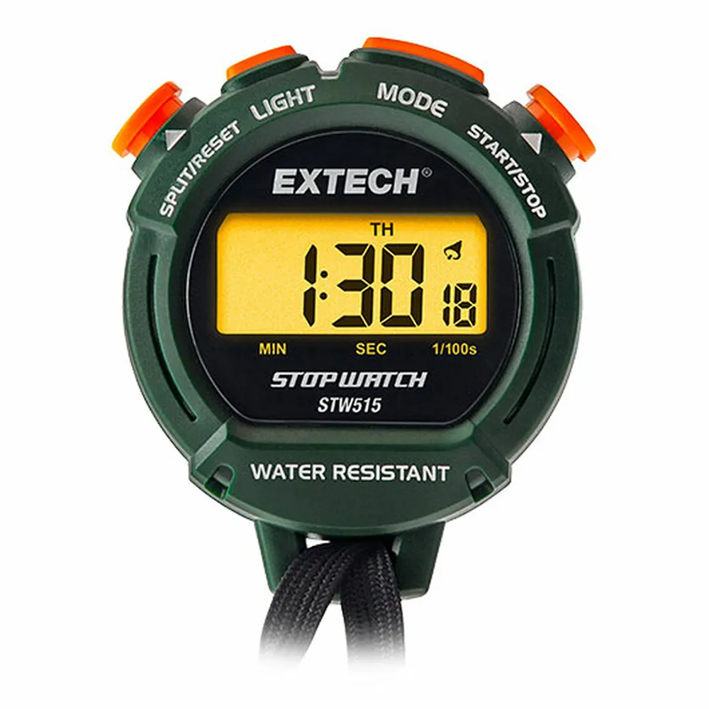 Extech Stopwatch / Clock with Backlit Display