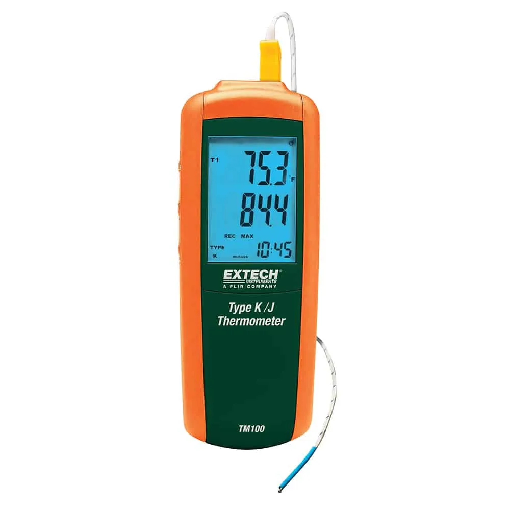 Extech Single Input Thermometer K/J , -200 to 1372"C