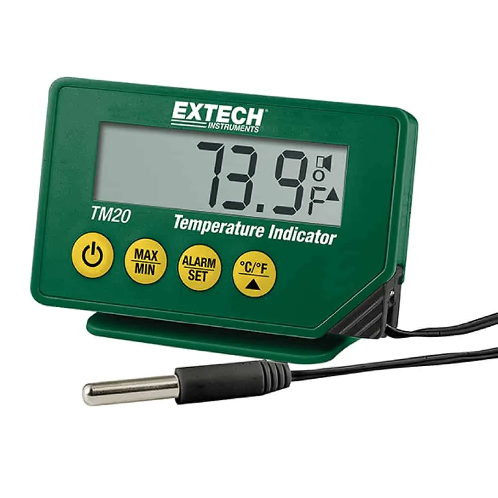 Extech Compact Temperature Indicator, -40"C to 70"C