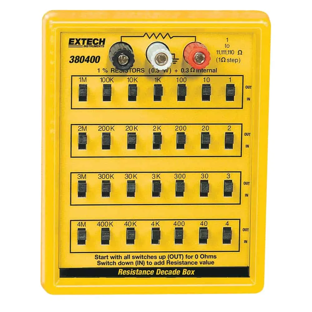 Extech Resistance Box With 7 Decade Ranges Of Resistance