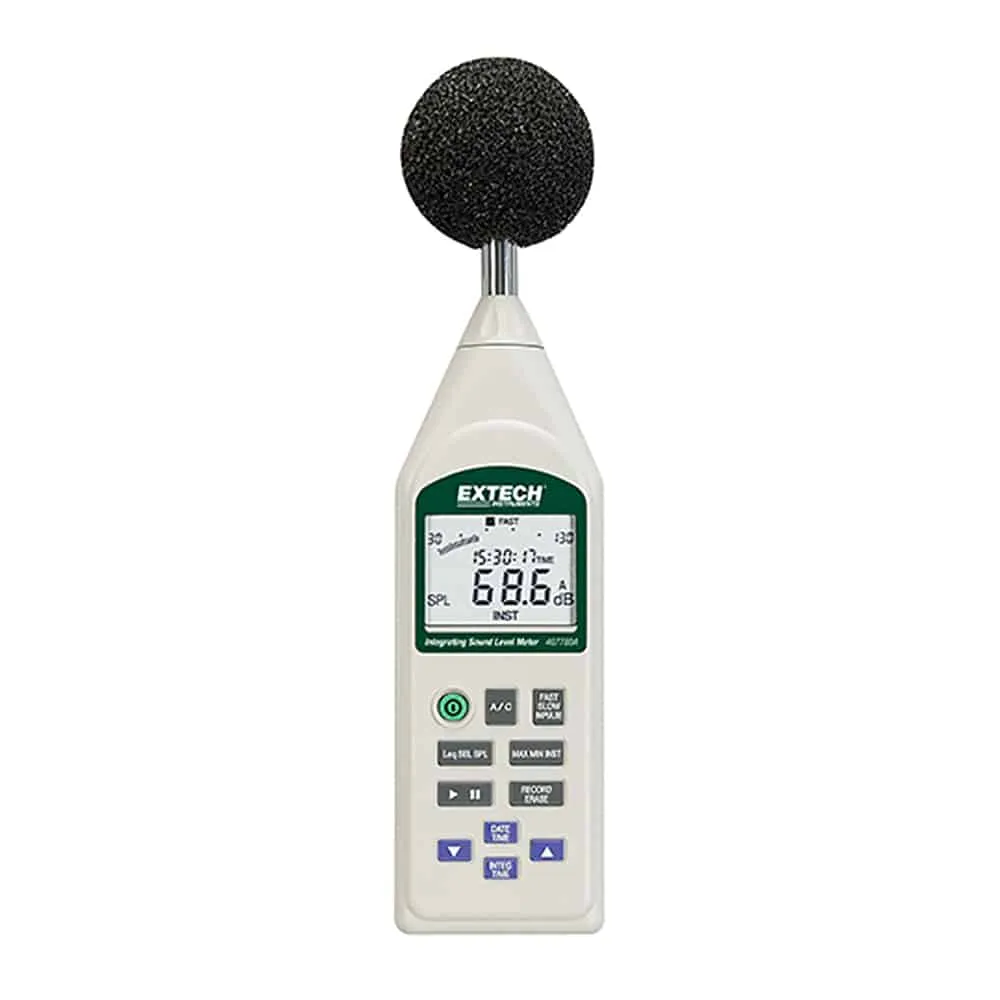 Extech Integrating Sound Level Meter, 30 to 130 dB