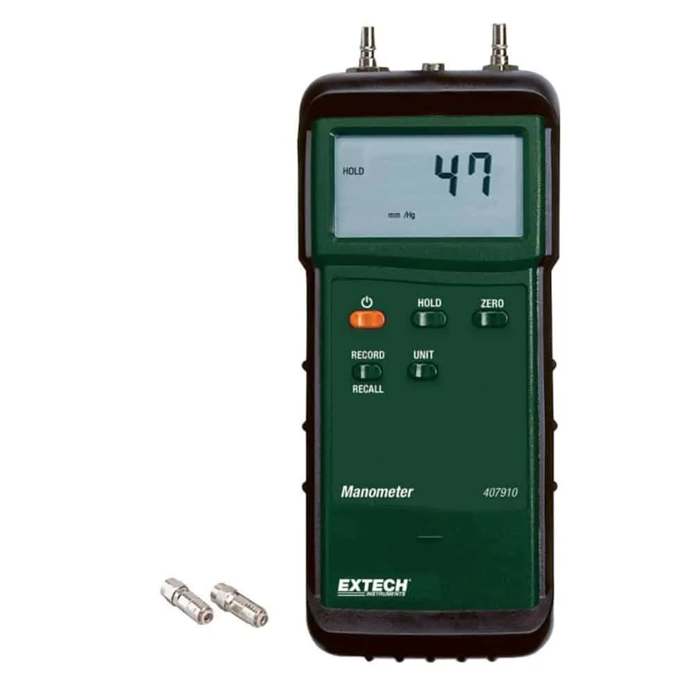 Extech Heavy Duty Differential Pressure Manometer (29PSI)