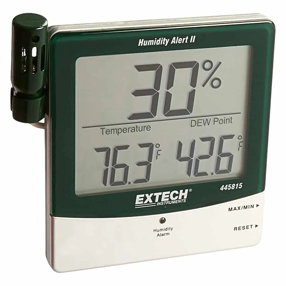 Extech Hygro-Thermometer Humidity Alert With Dew Point