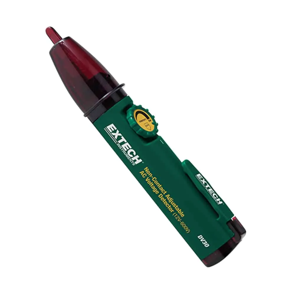 Extech Non-Contact Adjustable AC Voltage Detector, 12 to 600V AC