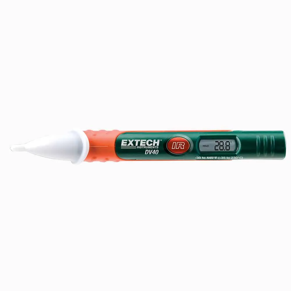 Extech AC Voltage Detector with Built-In InfraRed Thermometer