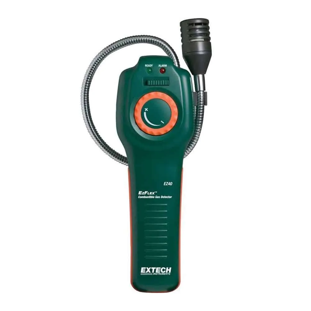 Extech Ezflex Combustible Gas Detector, 10 PPM