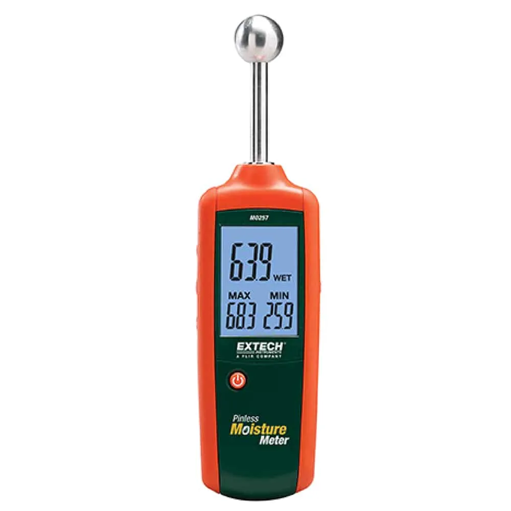 Extech Non-Invasive Pinless Moisture Meter, 0 to 100%