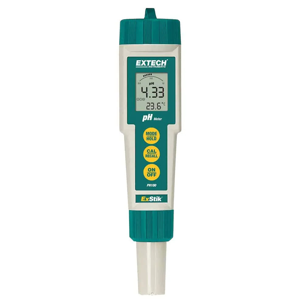 Extech Exstik pH Meter, 0.00 to 14.00pH