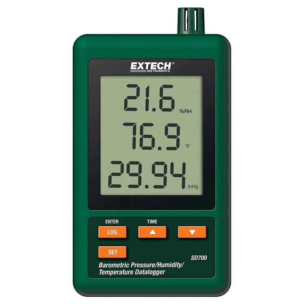 Extech Multi Datalogger, 0 to 50"C, 10 to 90%RH, 10 to 1100 hPa