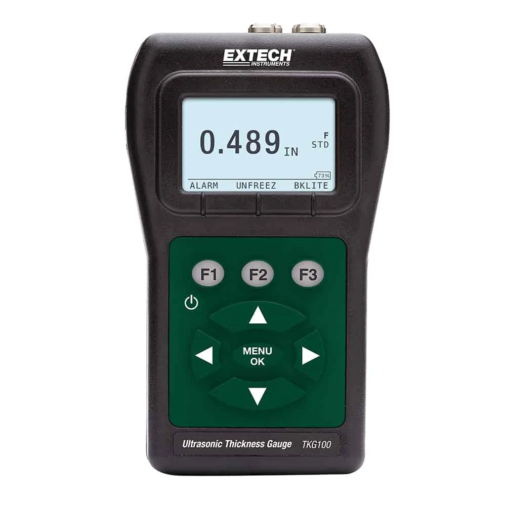 Extech Digital Ultrasonic Thickness Gauge, 1 to 508mm