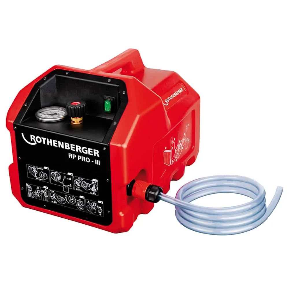 Rothenberger RP PROIII 110V Electric Pressure Testing Pump, 40bar, R1/2"