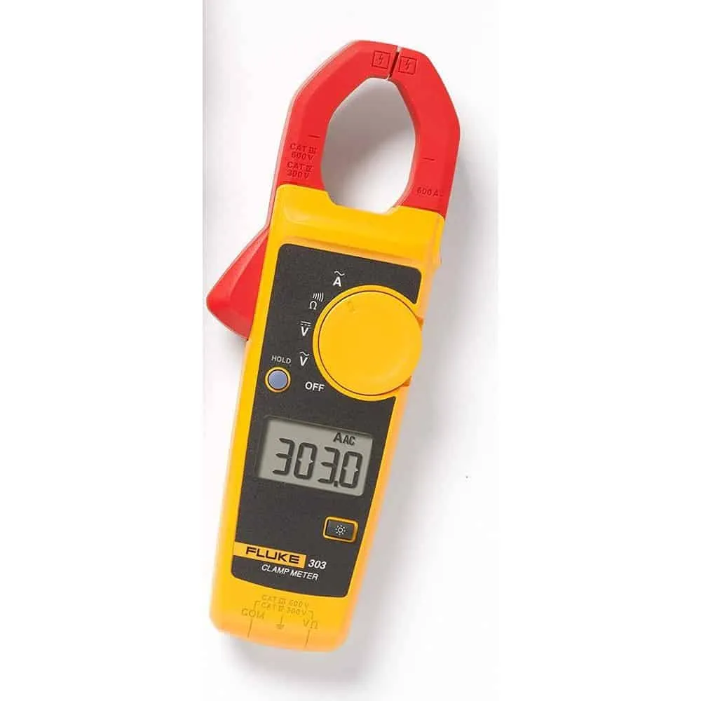 Fluke AC Clamp Meter, 600A, 30mm Jaw, CAT III 600V