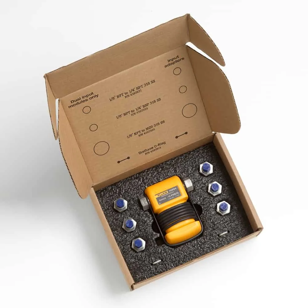 Fluke Gauge Pressure Module, 0 to 3000 PSI, 0 to 200 Bar, 3x Burst Rating