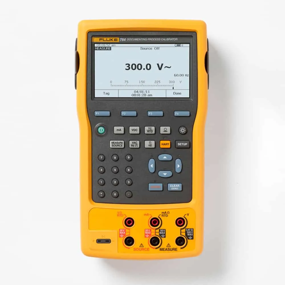 Fluke Temperature Calibrator, 10 Thermocouple and 7 RTD Types