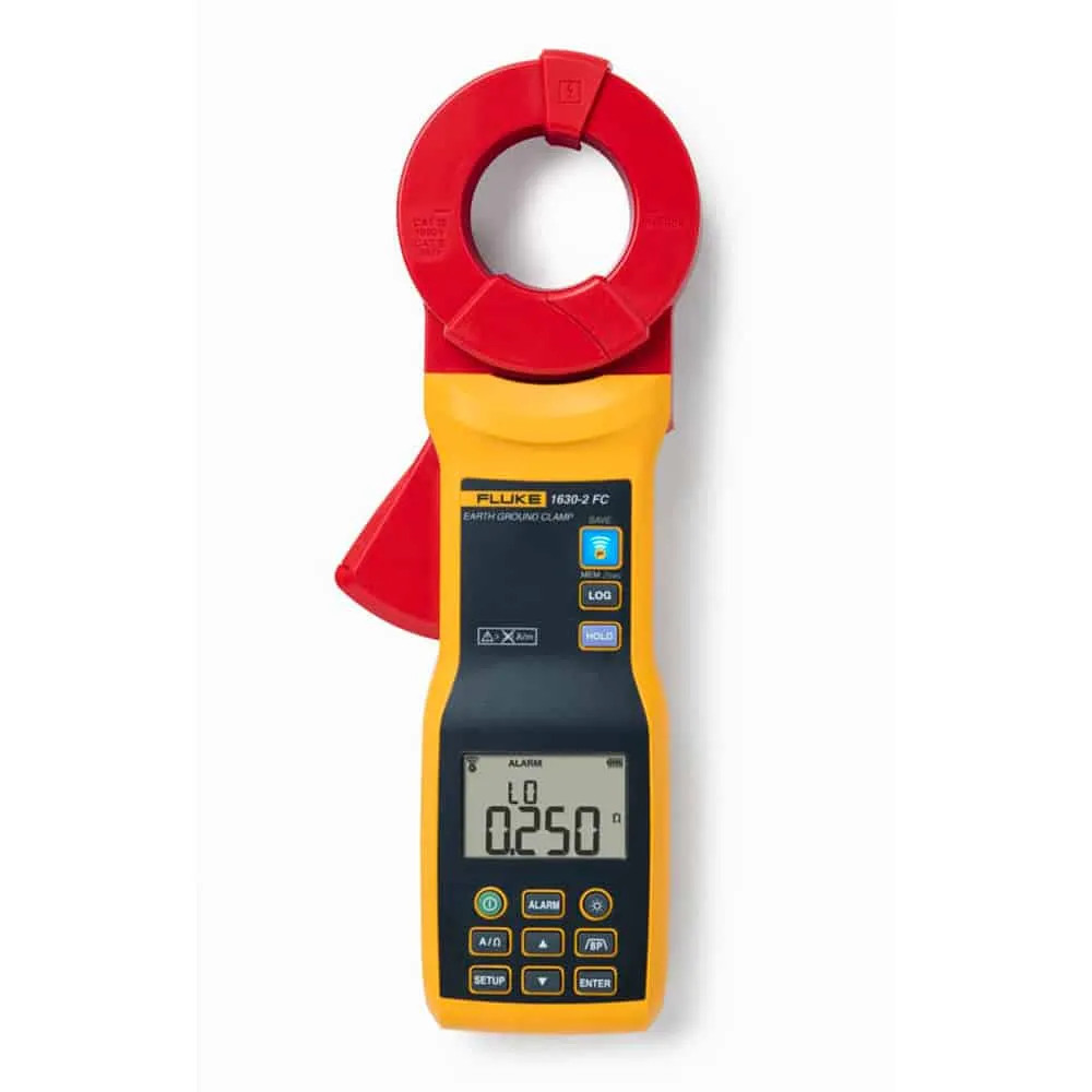 Fluke Earth Ground Clamp Meter, 1500?, 1000V AC, 40Hz to 1kHz