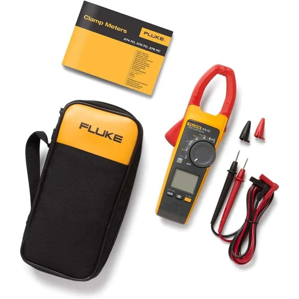 Fluke True RMS AC/DC Clamp Meter, 600A, 34mm Jaw, CAT III 1000V, with 500mV DC Current and Capacitance Measurement