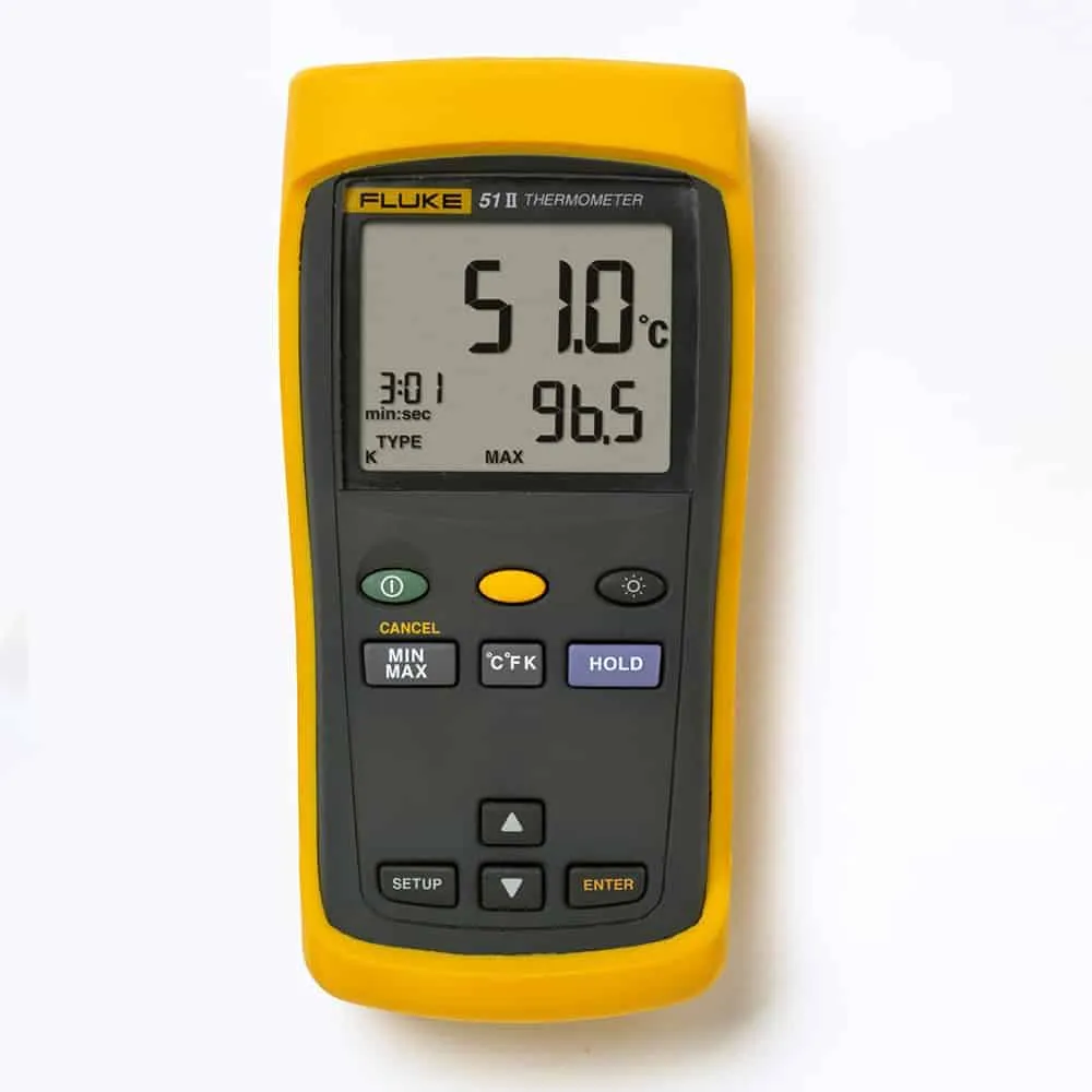 Fluke Single Input Digital Thermometer, -200 to 1200"C