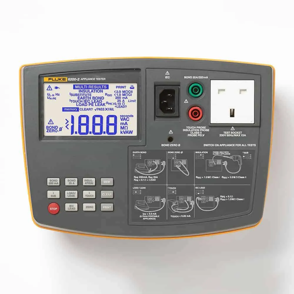 Fluke Portable Appliance Tester UK; 230V