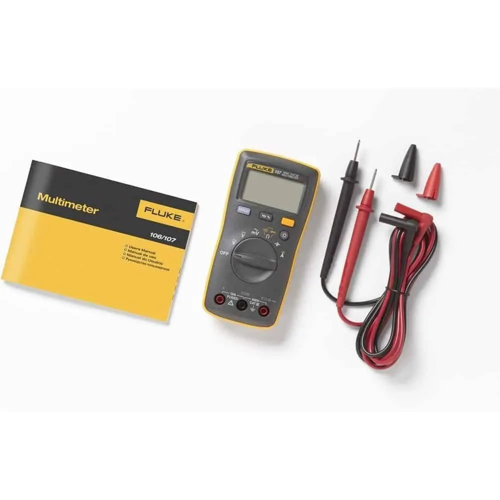 Fluke Palm-Sized Digital Multimeter, Cat III 600V, 10A