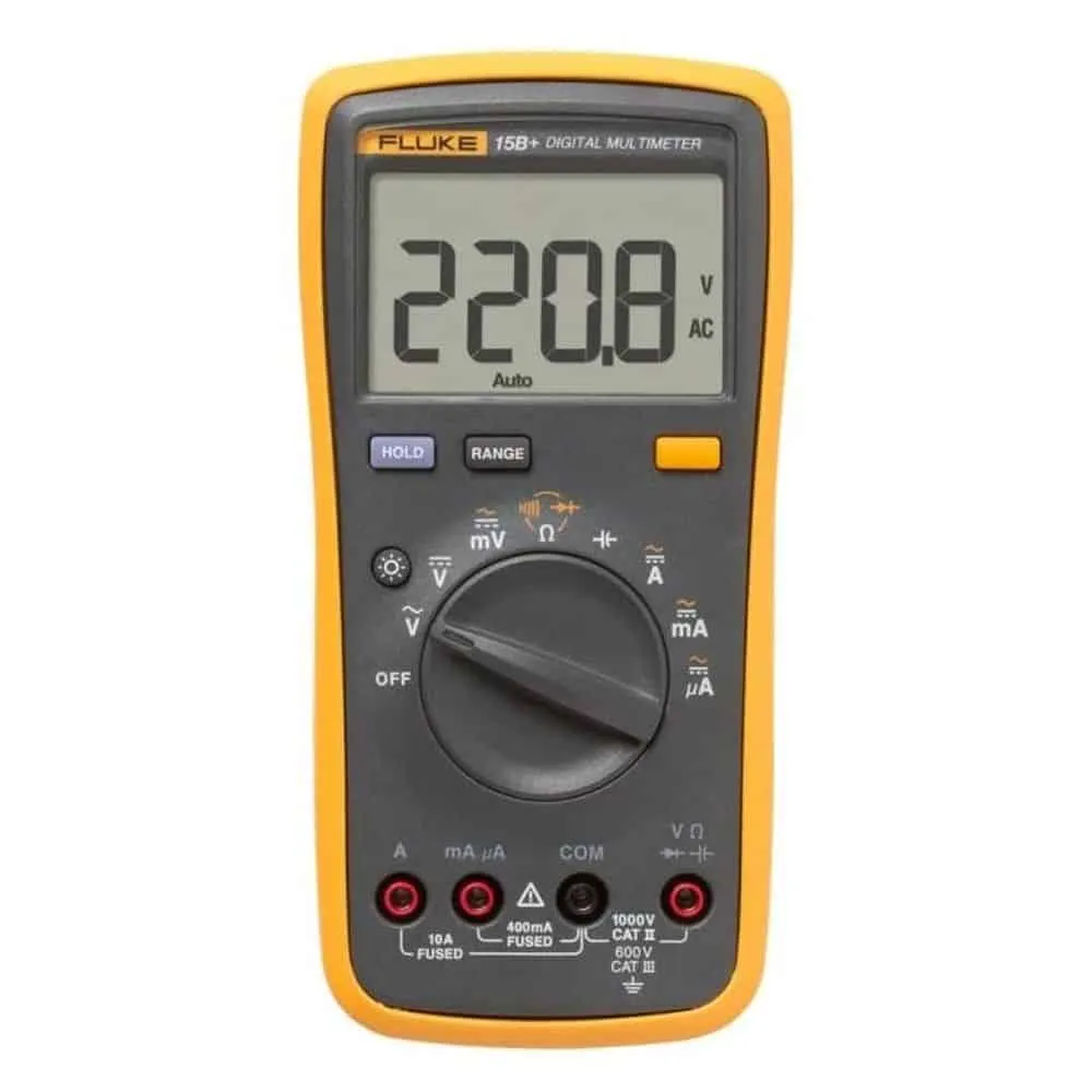 Fluke Digital Multimeter, CAT III 600V, 10A