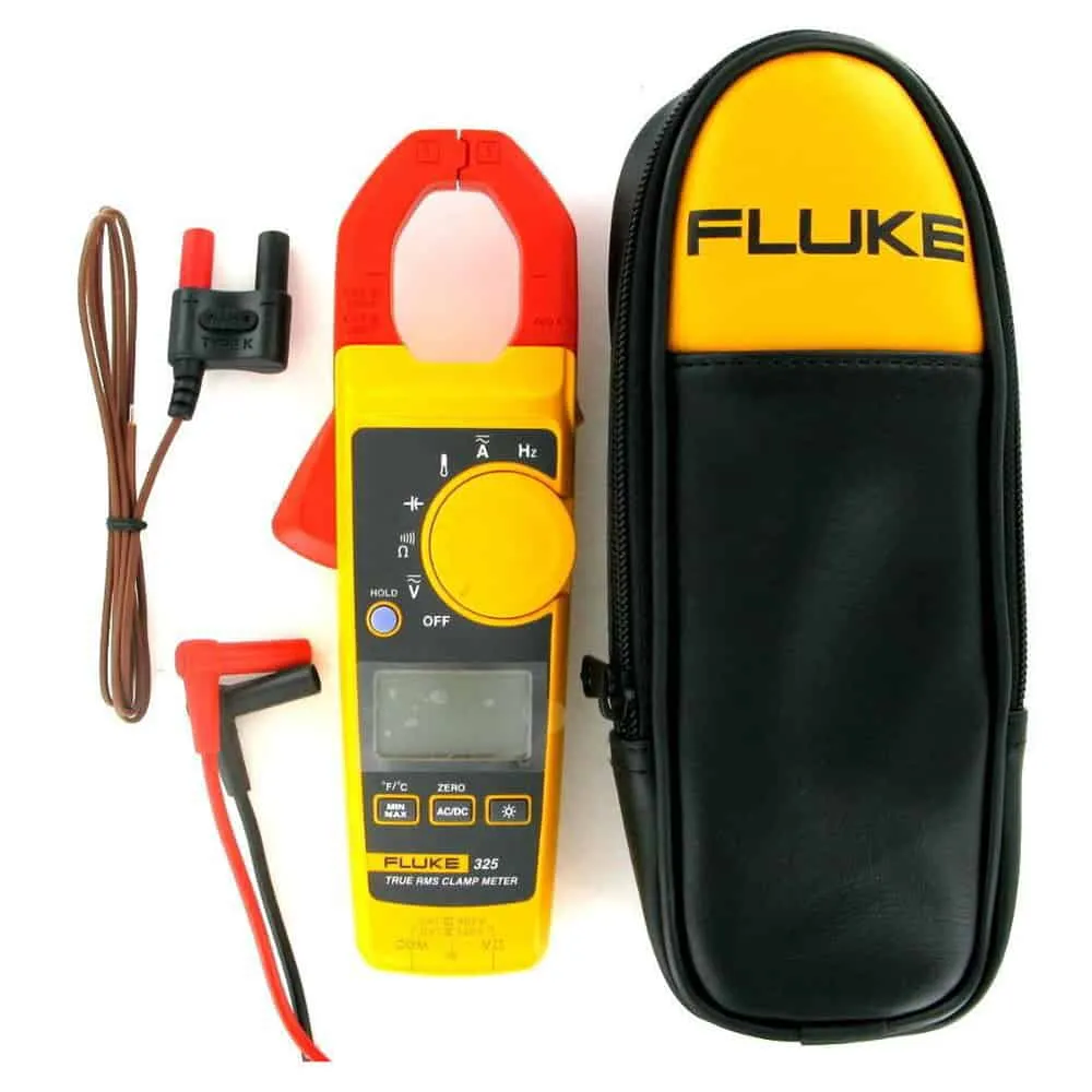 Fluke True RMS AC/DC Clamp Meter, 400A, 30mm Jaw, CAT III 600V, with Temperature and Capacitance Measurement