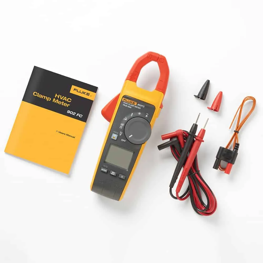 Fluke True RMS HVAC Clamp Meter, 600A, CAT IV 600V