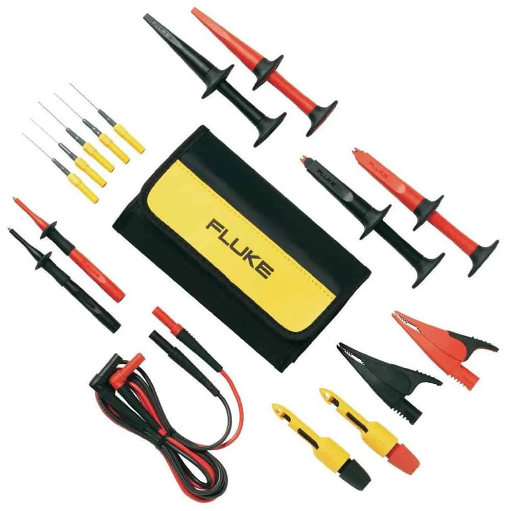 Fluke Deluxe Automotive Test Lead Kit, Tested To 60 V DC