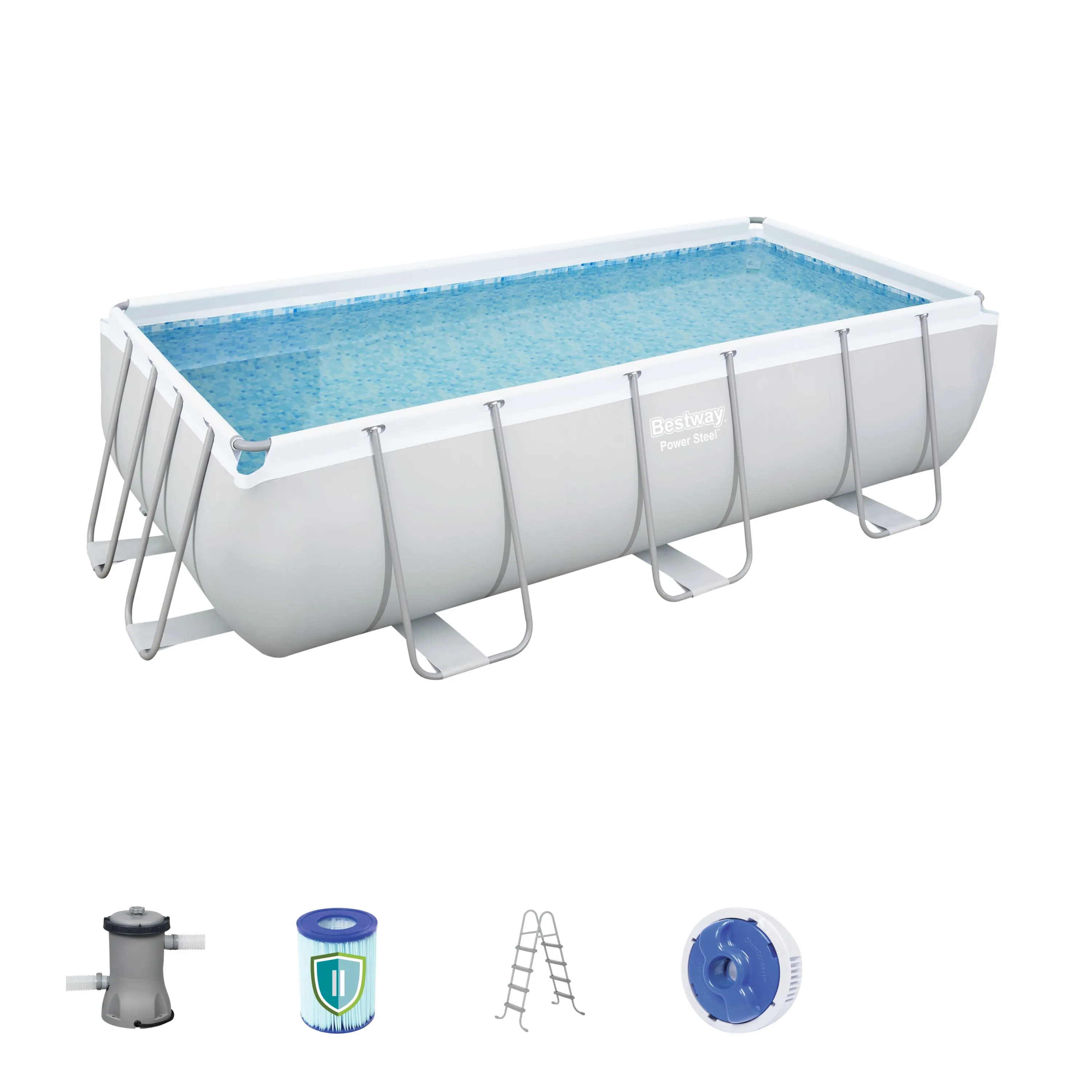 BWAY POOLSET RECTNGULR 404X201X10CM 56441