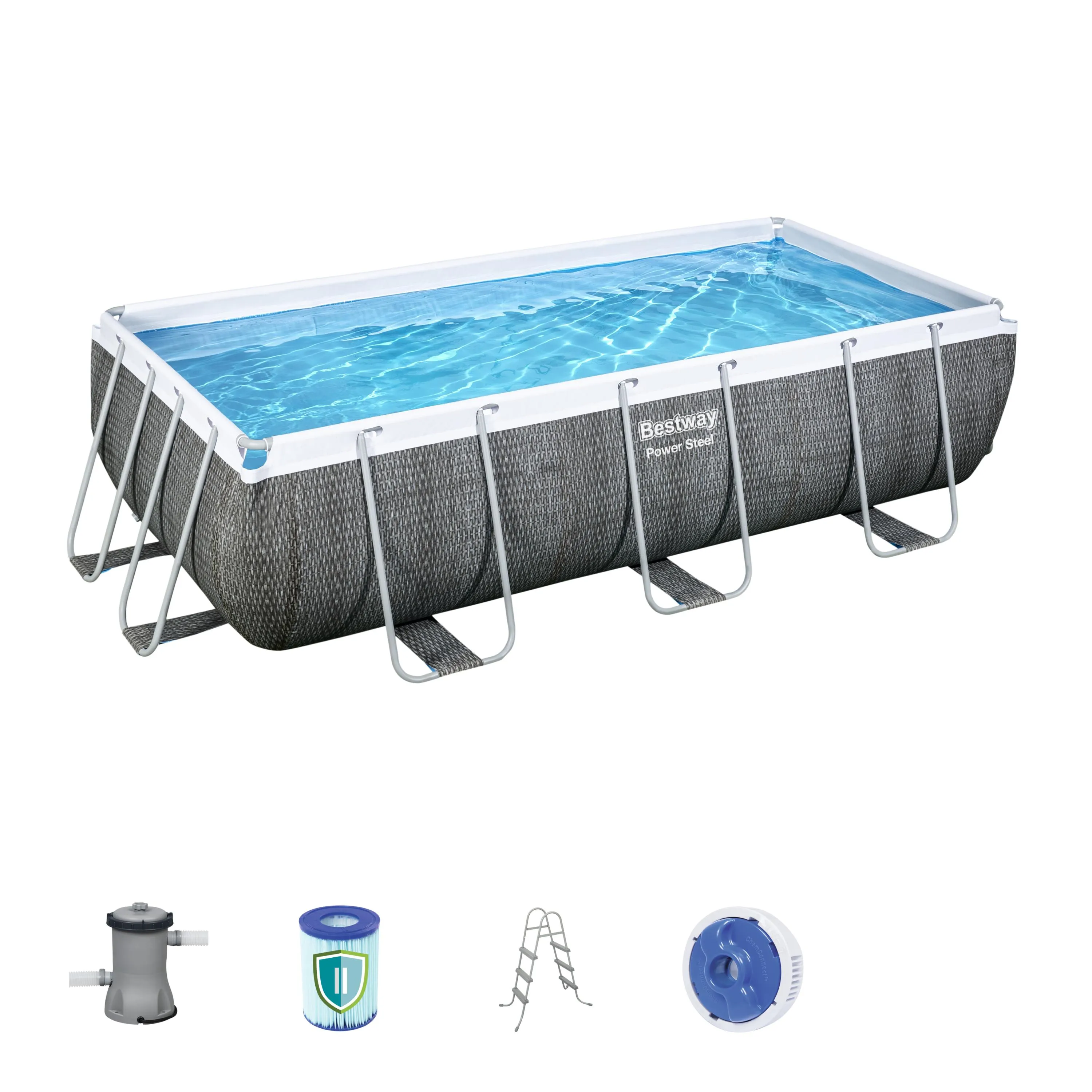 BWAY POOLSET POWRSTL 404X201X100CM 56721