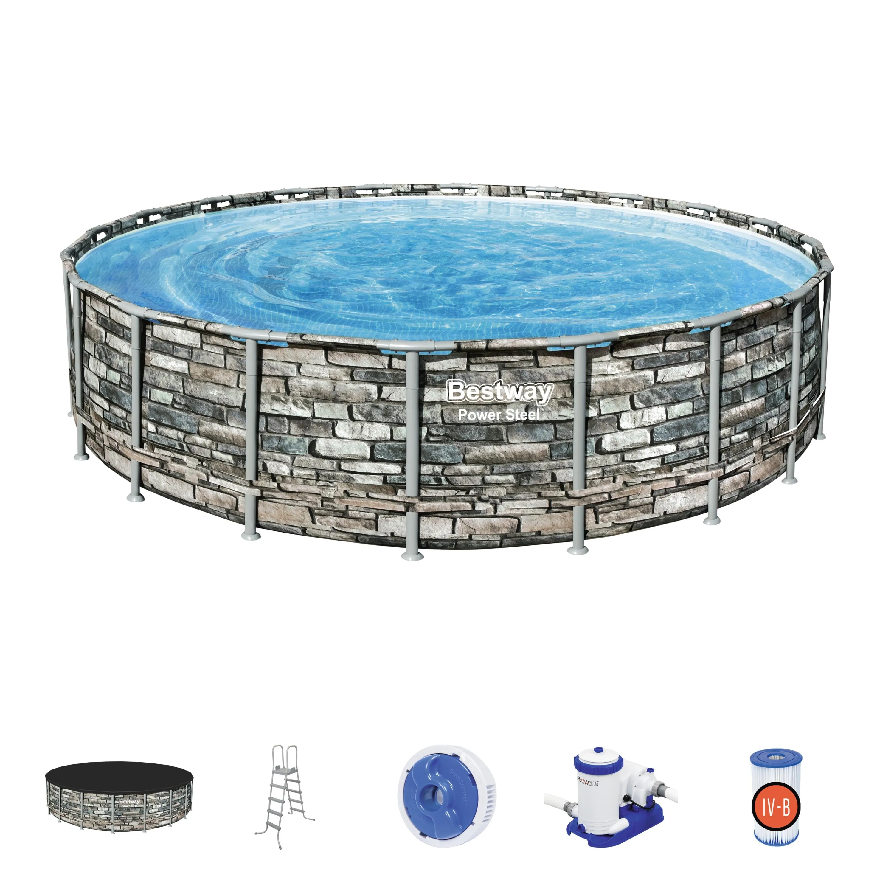 BWAY POOL SET POWERSTEEL 610X132 56883