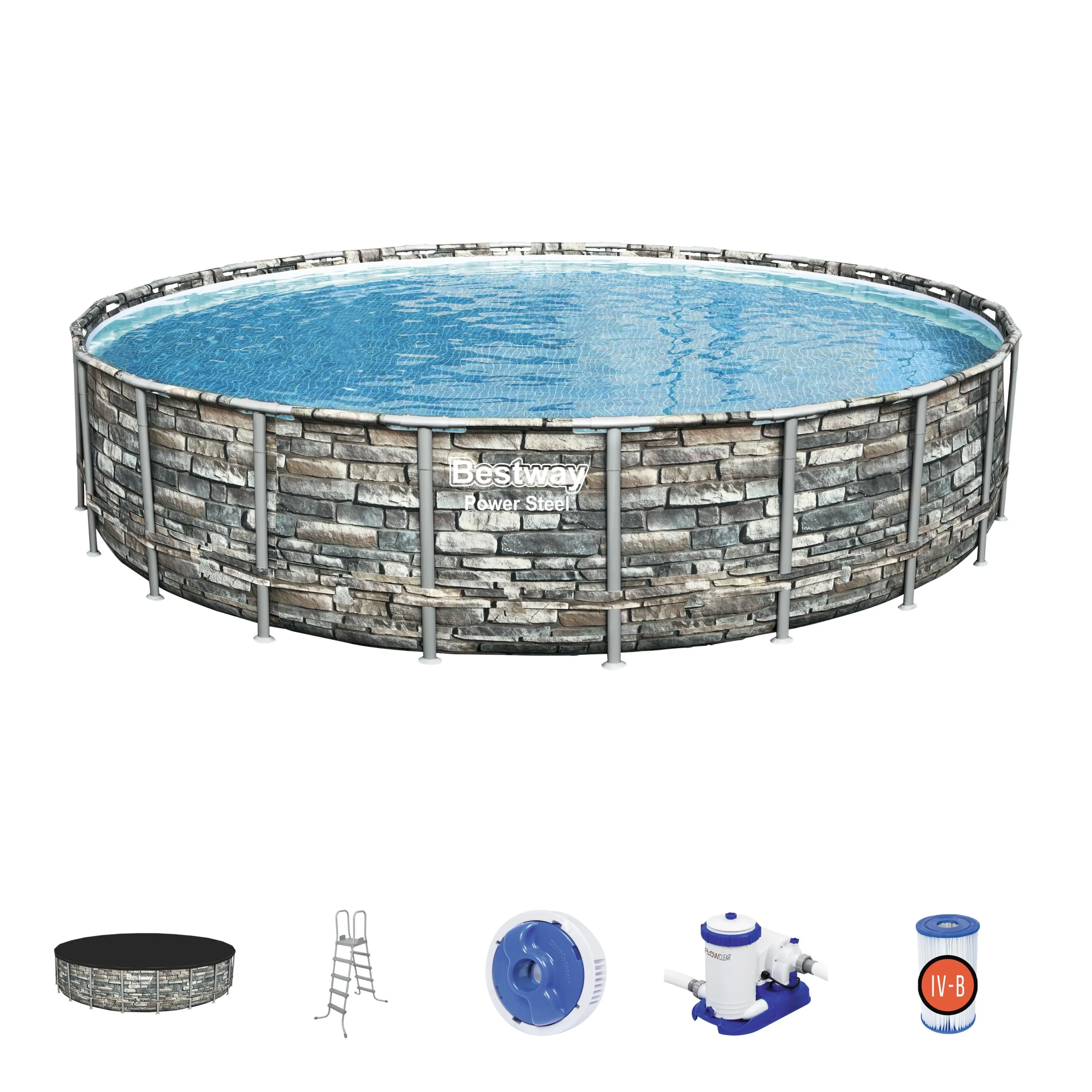 BWAY POOL SET POWERSTEEL 671X132 56889