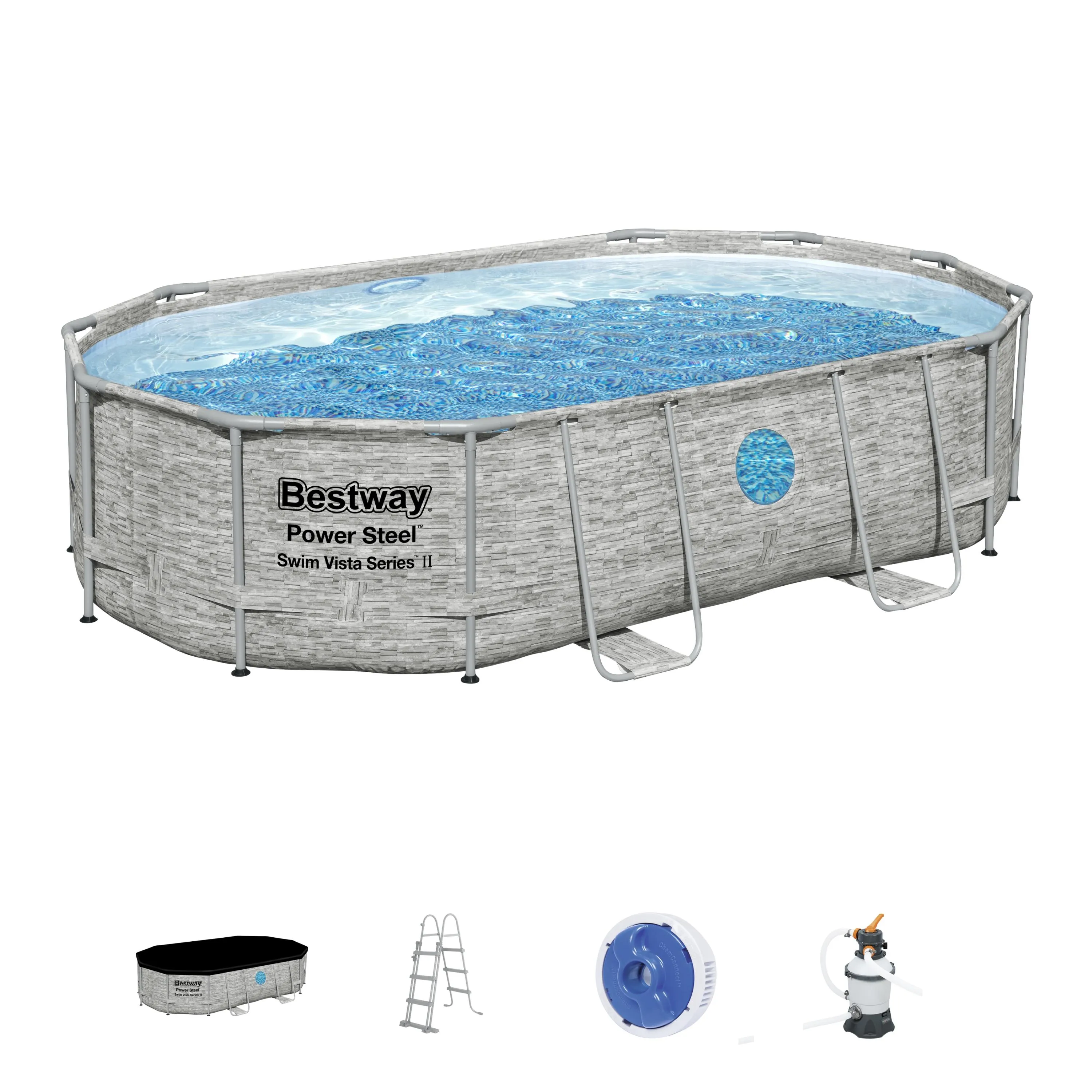 BWAY POOLSET POWERSTEE VISTA 488X305X107 56946