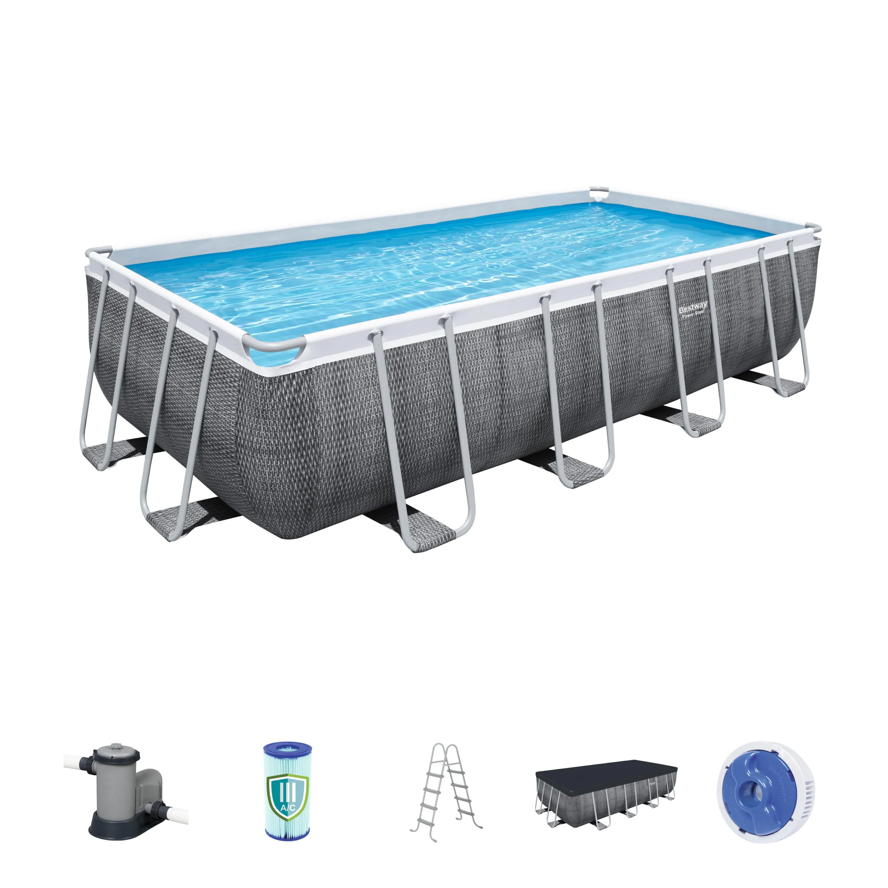 BWAY POOL PWRSTL SE 5.49X2.74X1.22CM 56998