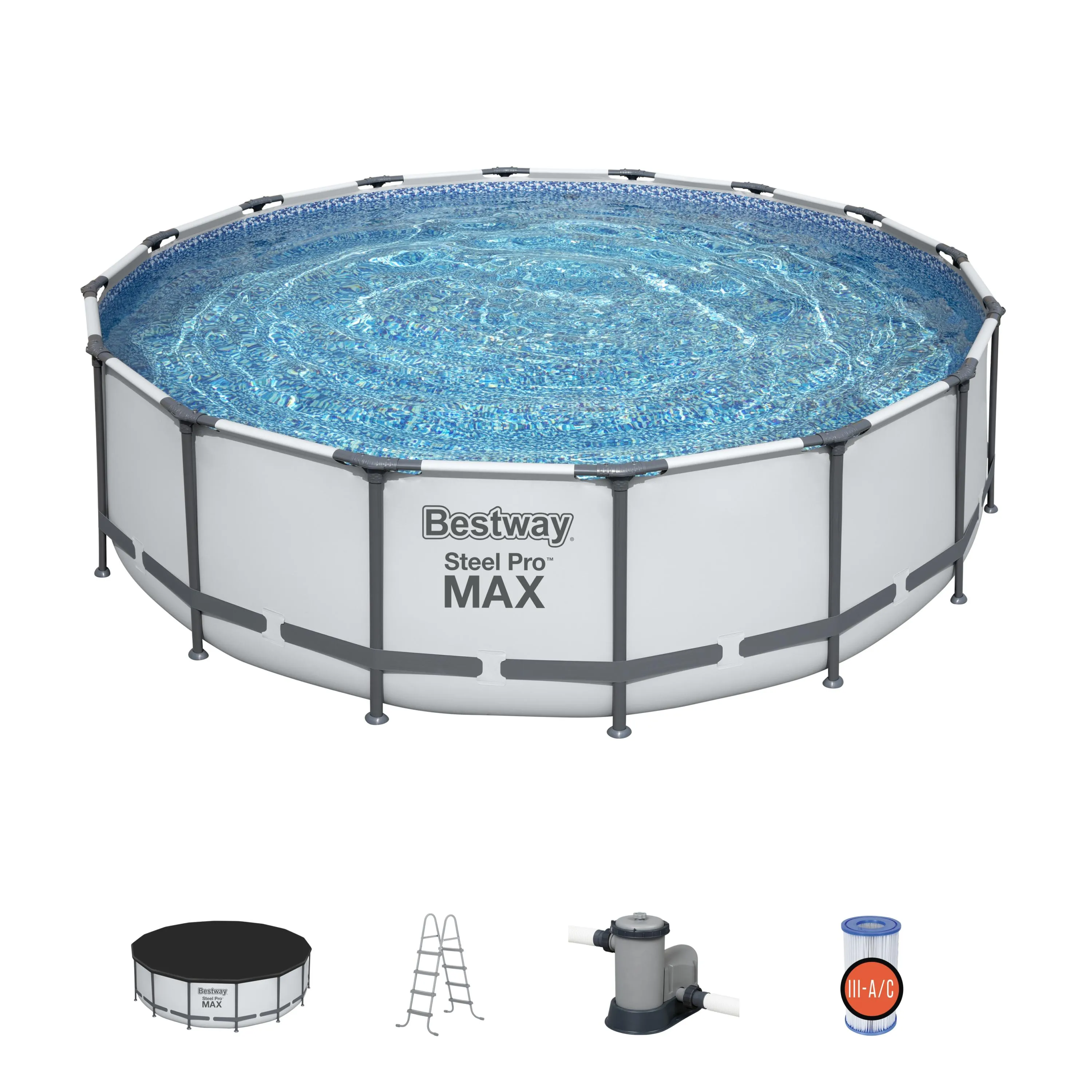 BWAY POOLSET STEELPRO MAX 488X122 5612Z