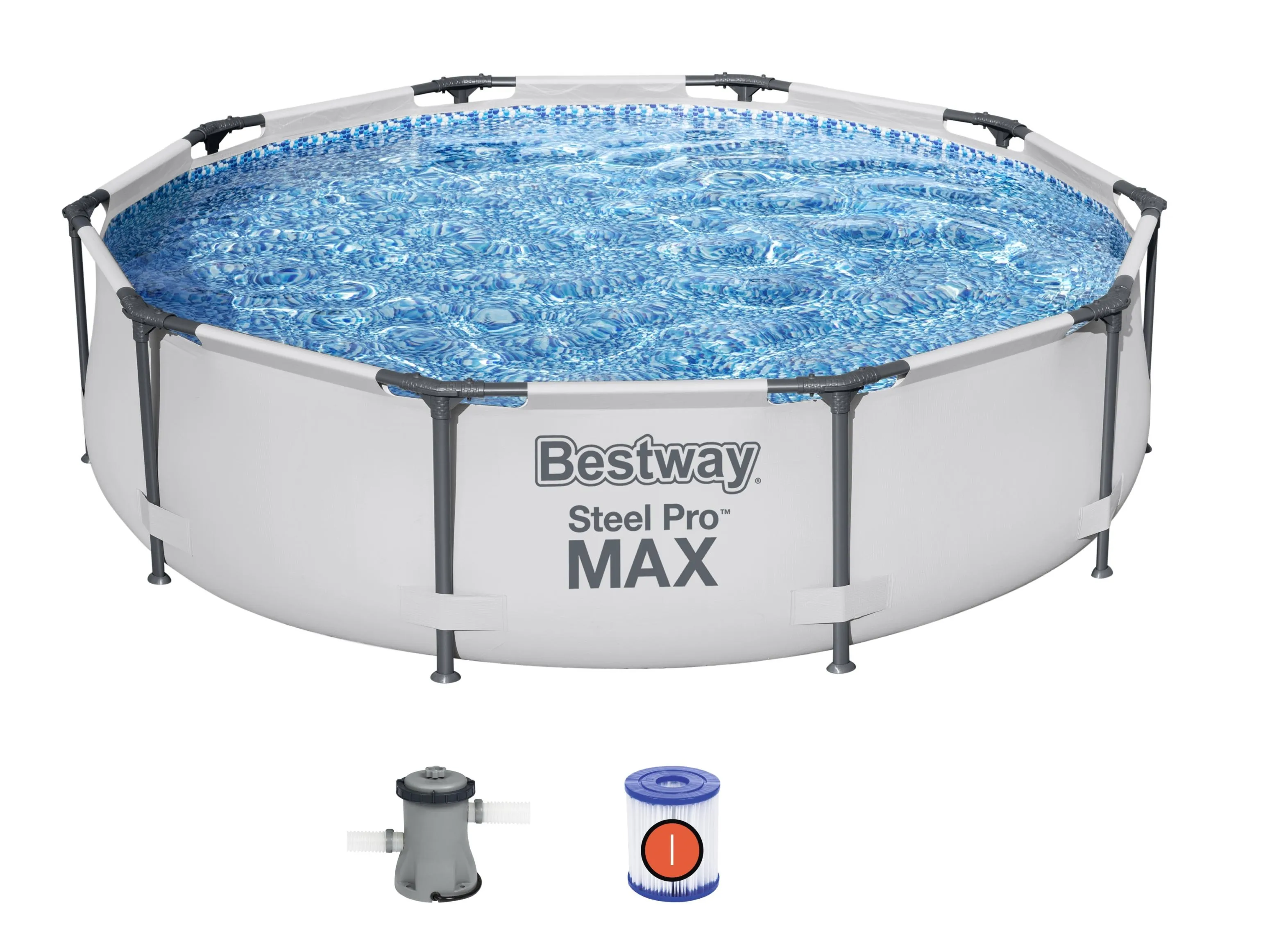 BWAY POOLSET STLPRO MAX 305X76CM 56408