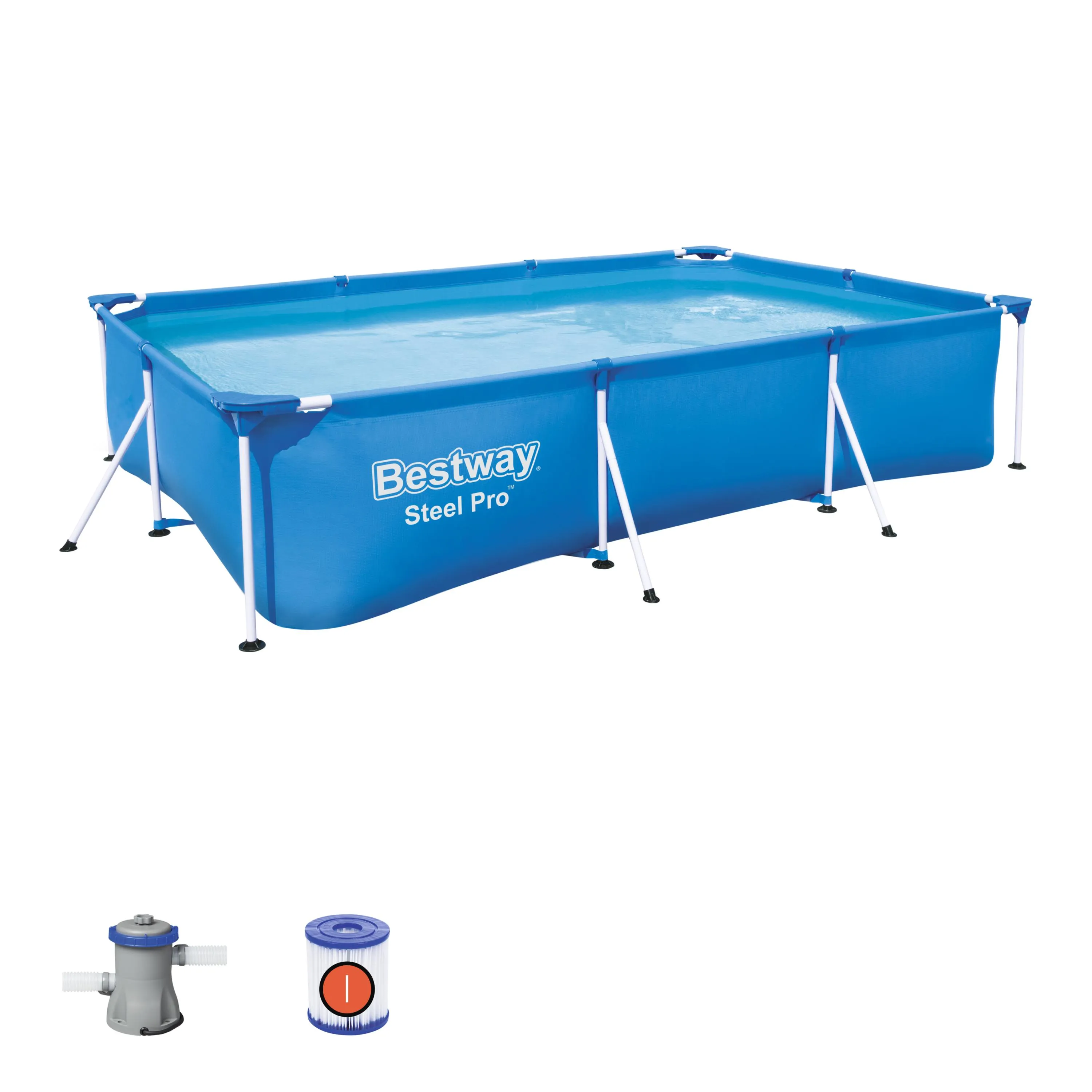 BWAY POOLSET STEELPRO 300X201X66CM 56411