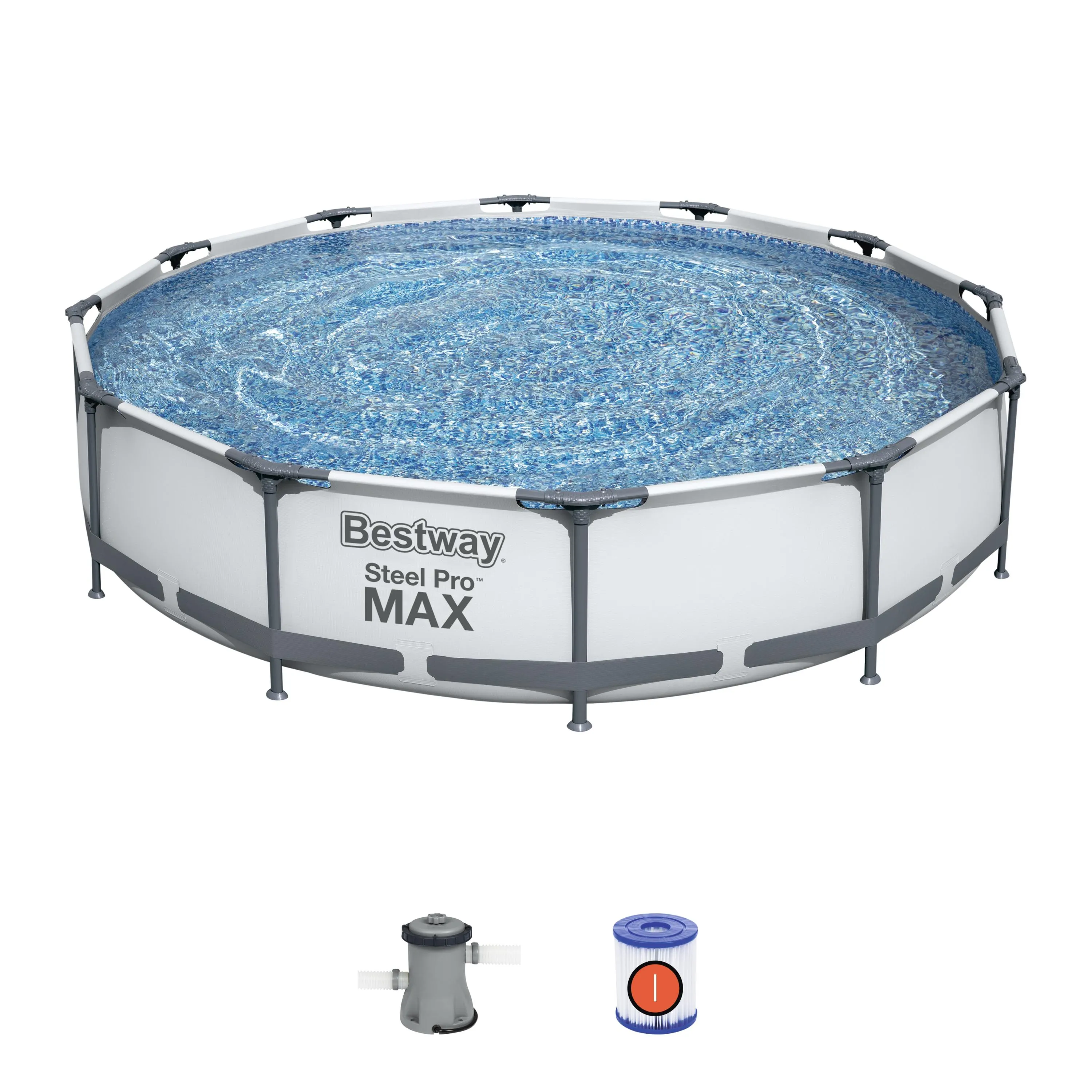 BWAY POOLSET STLPRO MAX 366X76CM 56416