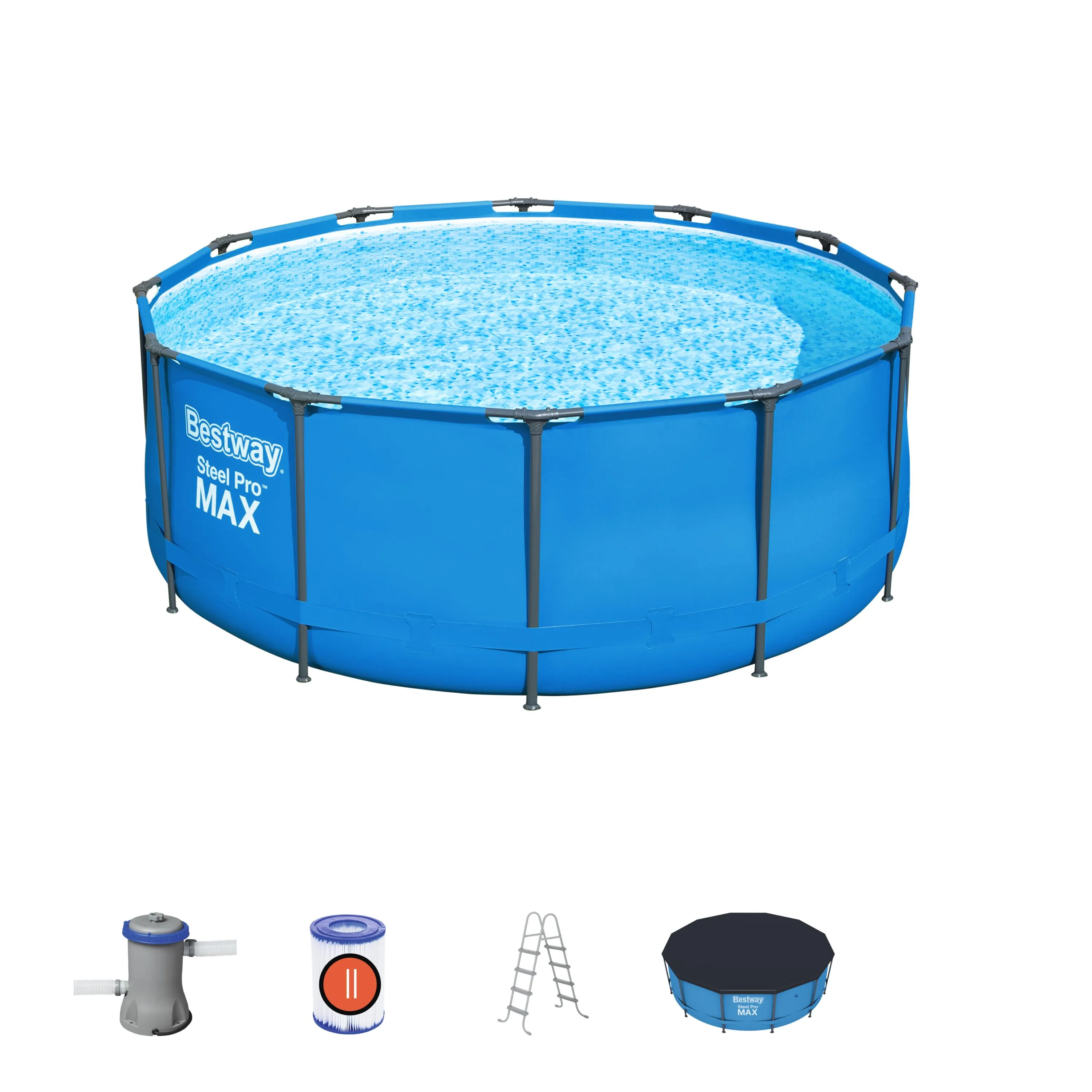 BWAY POOLSET STEELPRO MAX 366X122CM 56420