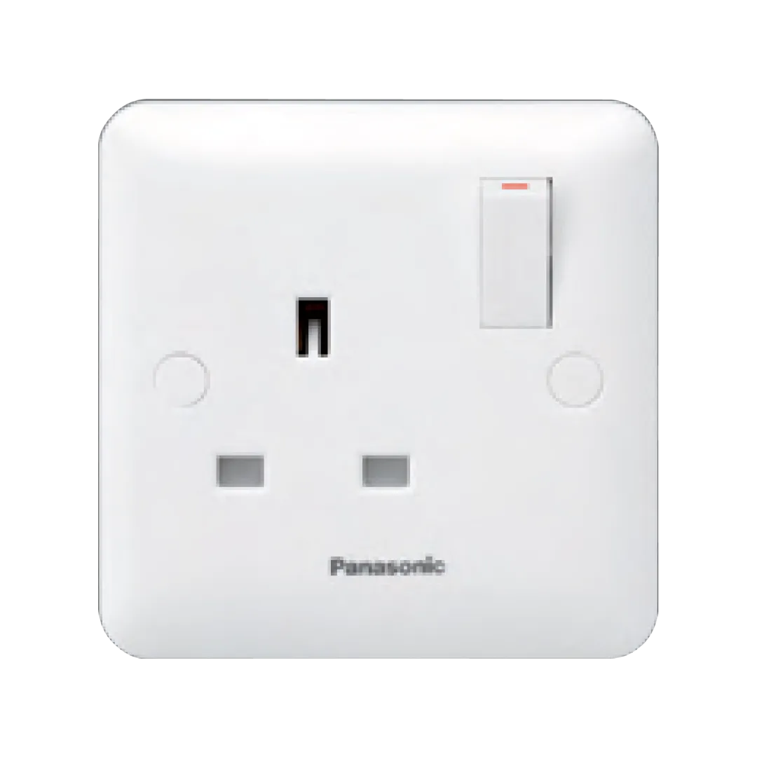 13A 1G DP SWITCHED SOCKET OUTLET WHITE WBC1212 - PANASONIC