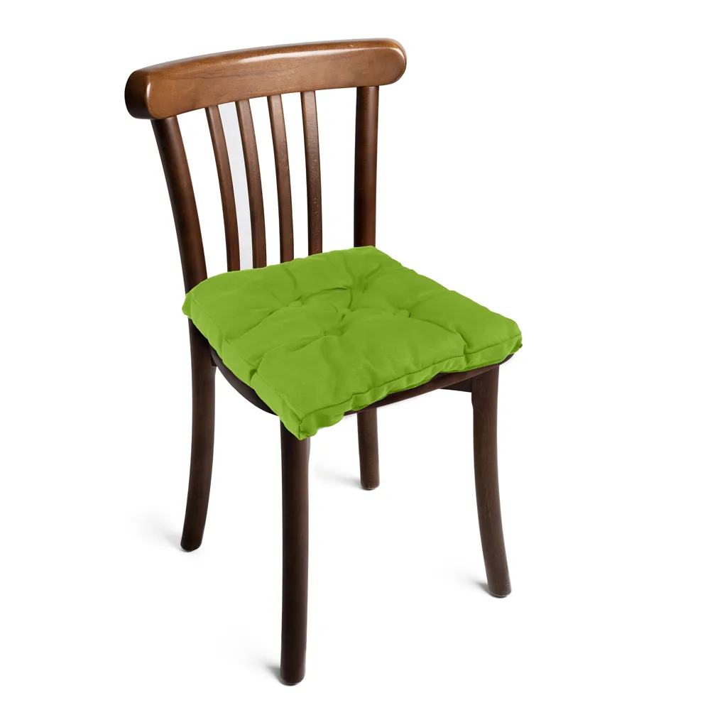 Cotton Home Velvet Chair Pad - 40x40cm - Emerald  Green