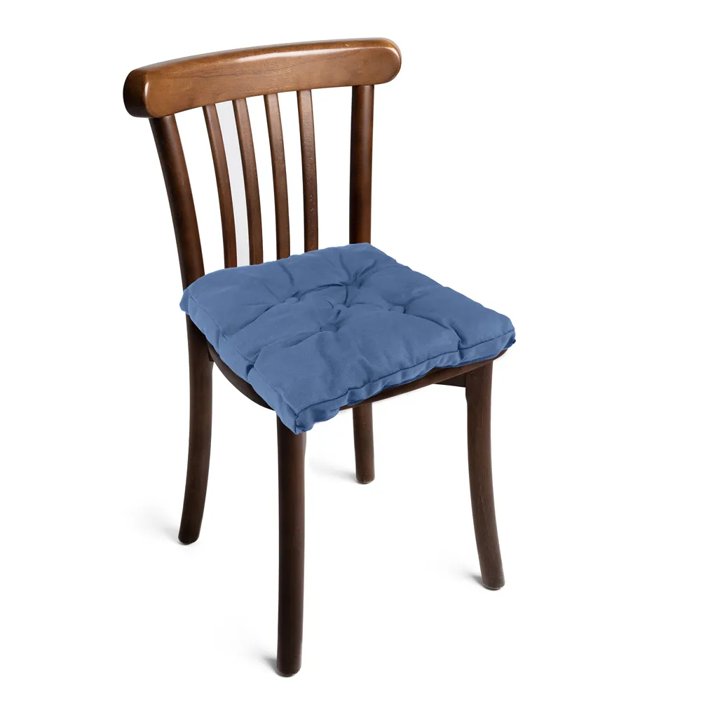 Cotton Home Velvet Chair Pad - 40x40cm - Royal Blue