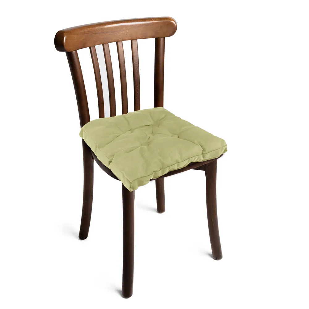 Cotton Home Velvet Chair Pad - 40x40cm - Tan