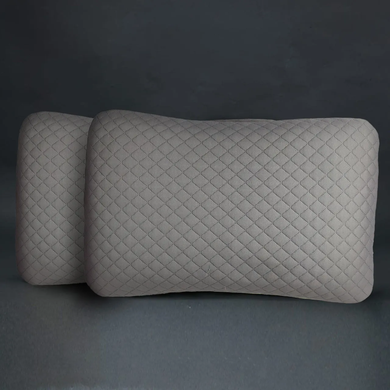 Cotton Home Mars Smooth Memory Foam Pillow Size:35x55x12 Cm Fabric: Anti Stress Color: gray