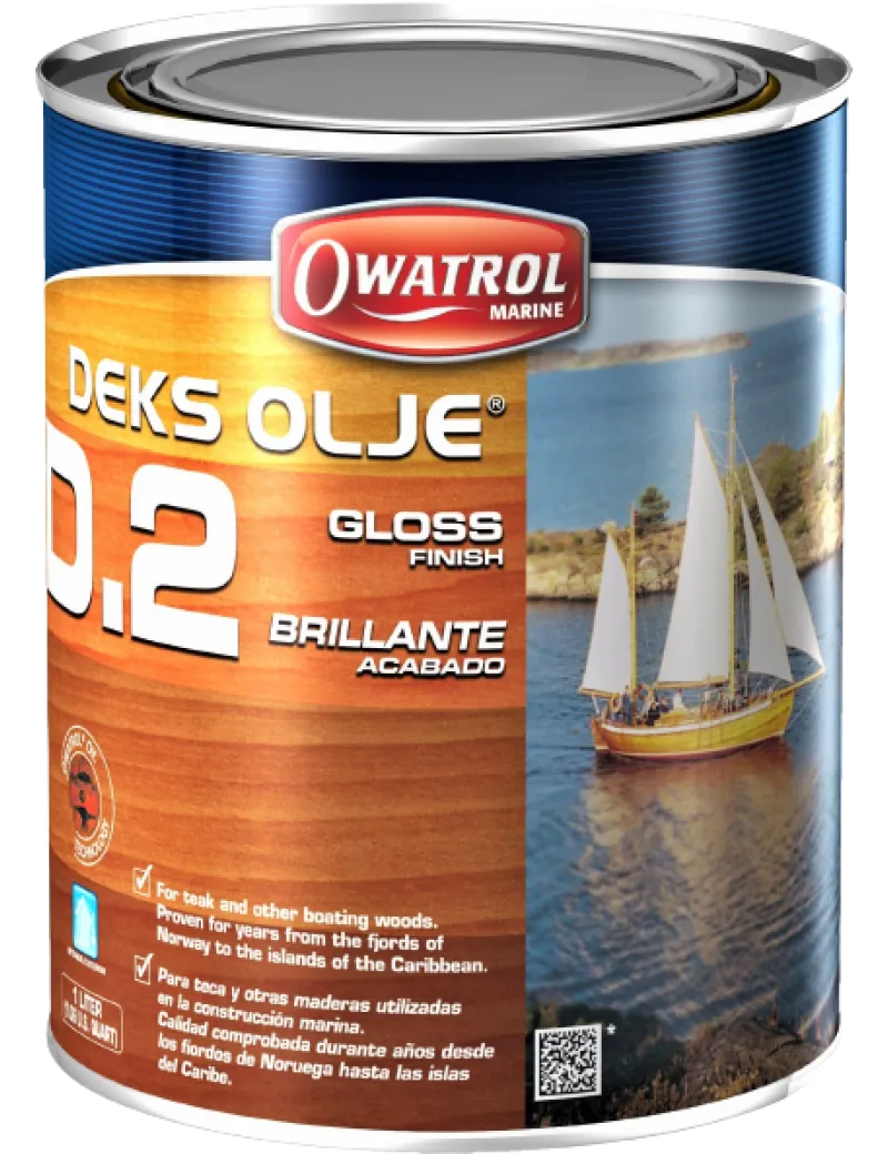 OWATROL DEKS OLJE D2 WOOD SATURATING OIL HIGH GLOSS