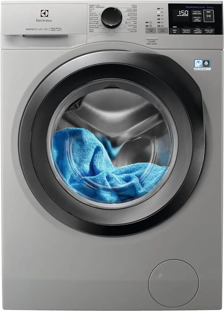 Washer & Dryer - 10/6Kg, 1600RPM, Perfect Care 700, Dual Care System, SteamCare, SensiCare System, Condense Dryer, Delay Start, Wool Program, Anti- Foam Rinse System, Automatic Drying, Silver Color